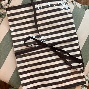 Henri Bendel Brown and White Travel Jewelry Case